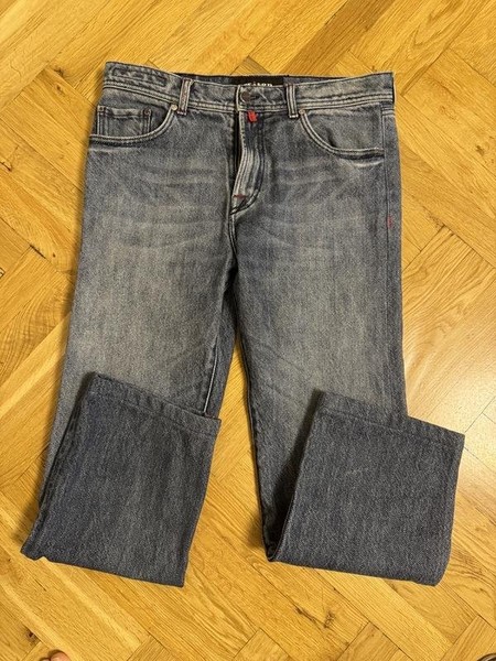 Men Kiton Jeans Black Denim 36