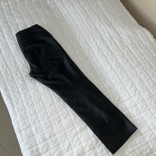 Pantalone EXPRESS vintage nero vera pelle completamente foderato, zip laterale, taglia 5/6 - Foto 6 di 9