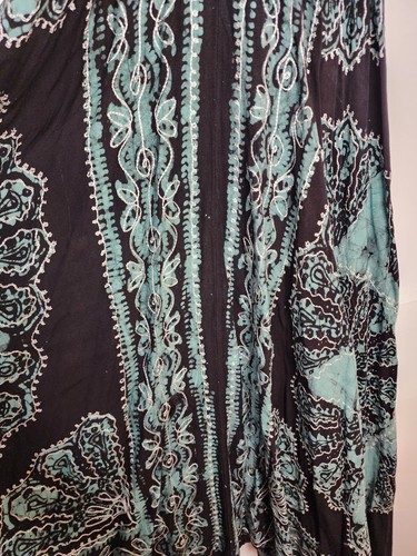 Advance Apparels Free Size Boho Mandala Embroidered 100% Rayon Halter Dress - Picture 5 of 7