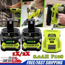 2PACK 18V Battery P108 One Plus For RYOBI 18 Volt High Capacity Lithium-Ion New