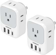 Australia Plug Adapter, Zealand Power Adaptor, 2 Pack