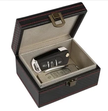 Faraday Box Key Fob Protector Leather Signal Blocker for Car Keys RFID