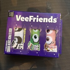 Veefriends ODD SOX 3 Pack Kids Age 4-7 Crew Socks - New