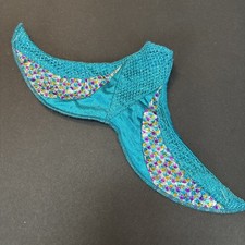 Ropa Barbie De Colección 1995 Joya Pelo Sirena Midge Cola Aleta SOLO Azul Brillo
