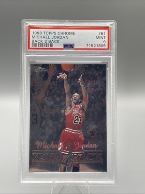 1998 TOPPS CHROME BACK 2 BACK #B1 MICHAEL JORDAN PSA 9 | eBay