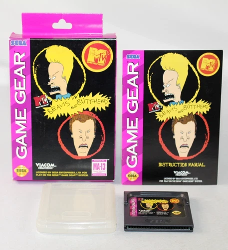 MTV's Beavis and Butt-Head Sega Game Gear Complete CIB Very Good Condition RARE!