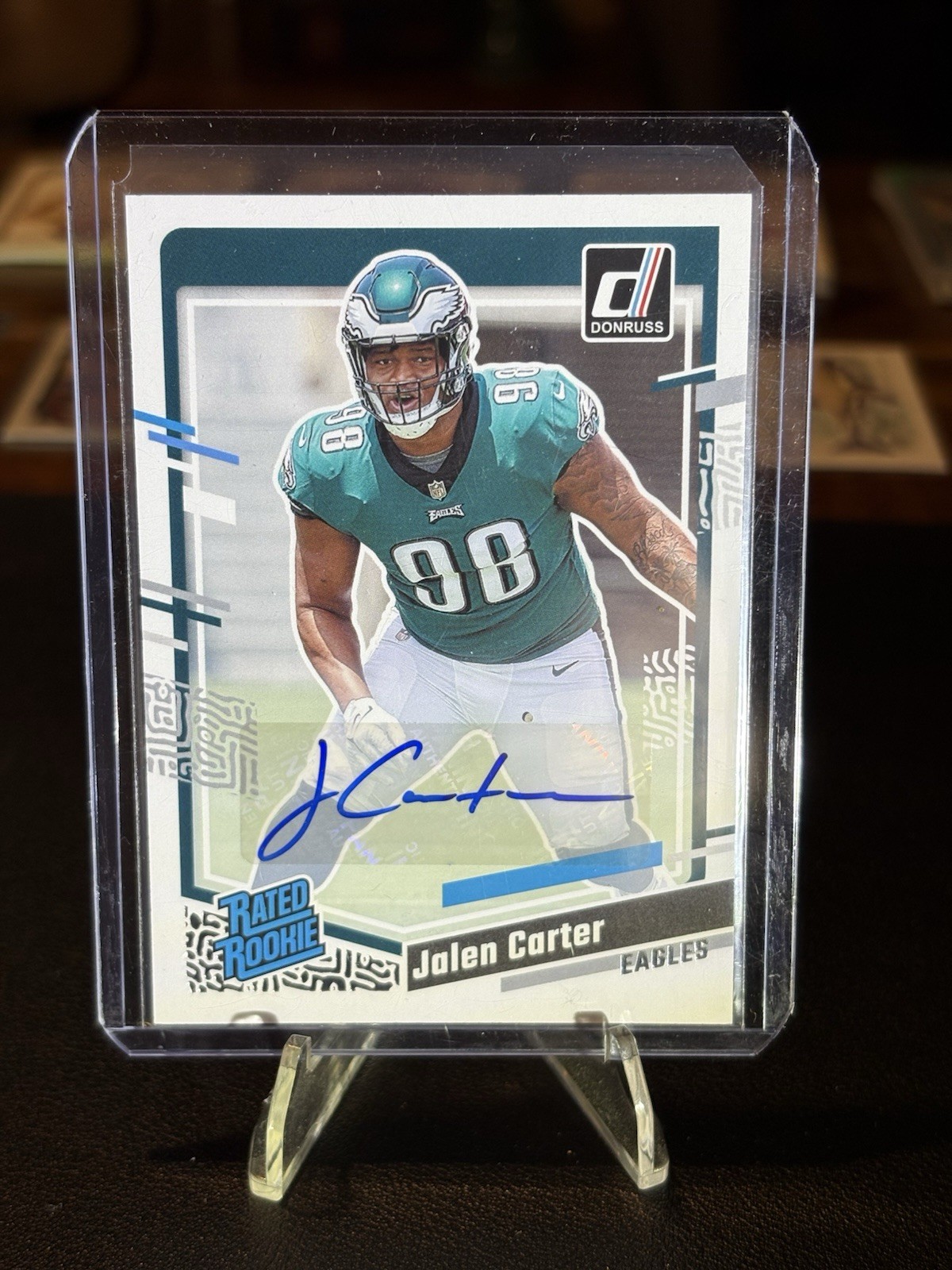 2023 Panini Donruss Rated Rookie Jalen Carter Auto #381