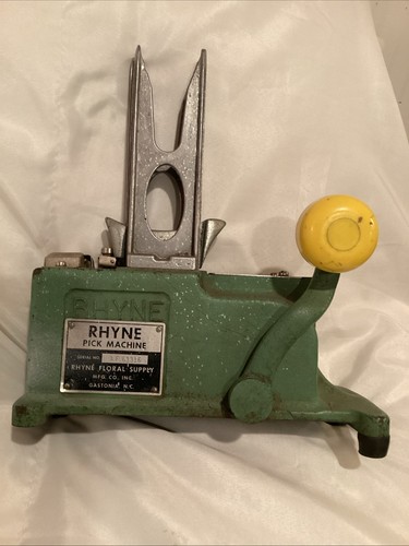 Vintage RHYNE Pick Machine Flower Stem/ Crimping/Florist Tool