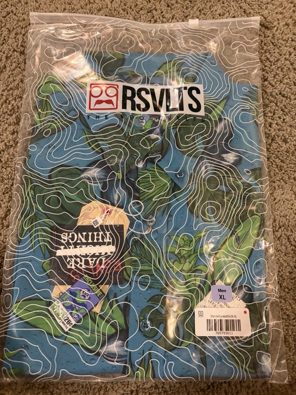 RSVLTS Floral City Seattle ECCC 2026 Exclusive KUNUFLEX Shirt XL NWT Rare