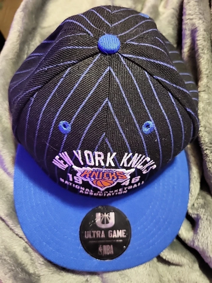 NBA New York Knicks 1946 Sombrero Ultra Juego Talla Única Snapback Negro Nuevo Foto 2 de 4