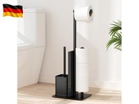 Edelstahl Klopapierhalter Stehend Mit KlobüRste - Toilettenpapierhalter Mit WC