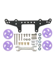 Tamiya 15425 MINI 4WD FRP REAR DOUBLE ROLLER STAY (w/ 19mm LOW FRICTION ROLLERS)