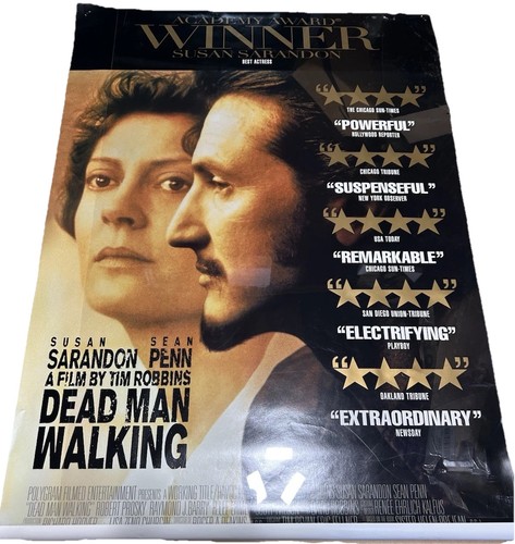 Original VHS Promo Poster Dead Man Walking Rolled 27 x 40 Rare Oop HTF
