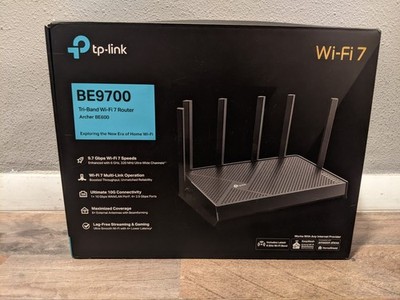 TP-Link Archer BE600 Tri-Band BE9700 WiFi 7 Router 10+2.5Gbps MU-MIMO MLO TESTED