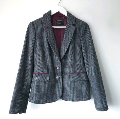 Autograph M&S Marks And Spencer Ladies Wool Blend Classic Blazer Jacket 12