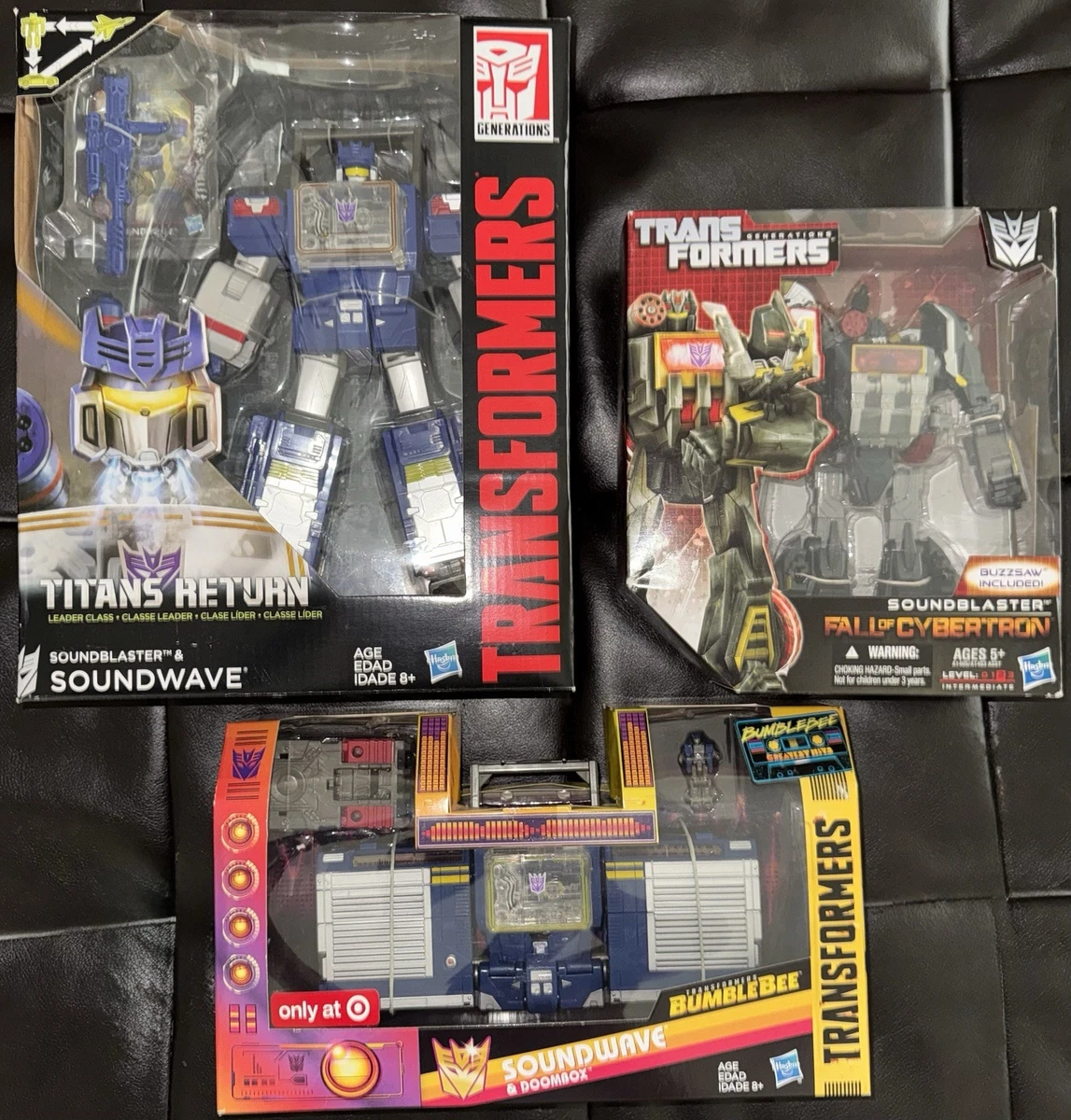 Hasbro Soundwave Transformers & Robots Plastic Action Figures for