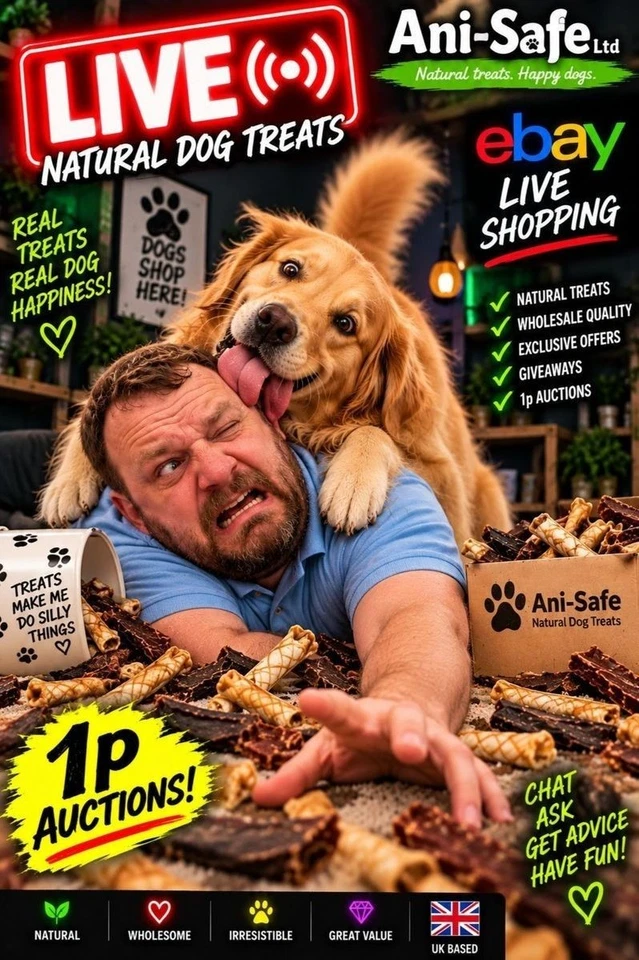 🐾 Natural Dog Treats | 1p Auctions!