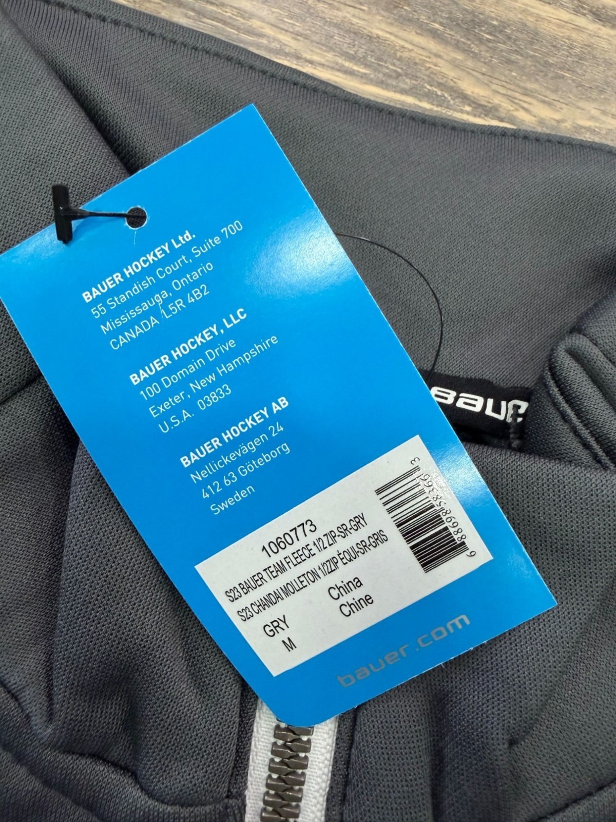 Bauer Team Performance Quarter-Zip Pullover Gray … - image 7