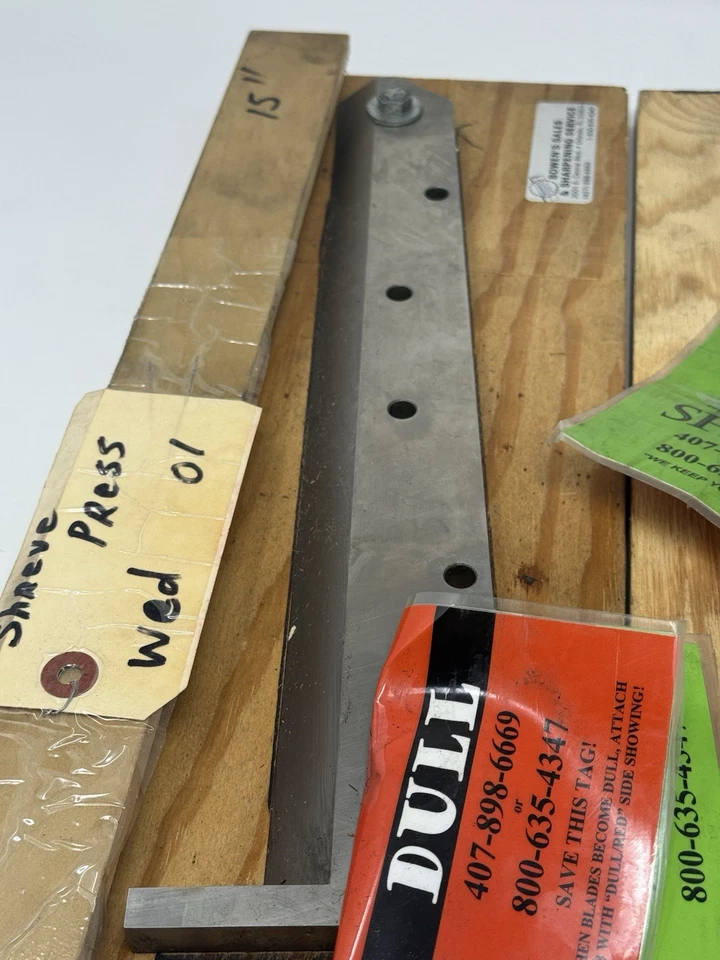 CP BOURG TR-T AND TR-S TRIMMER BLADE SET.  SHARP / USED - Image 2 of 3