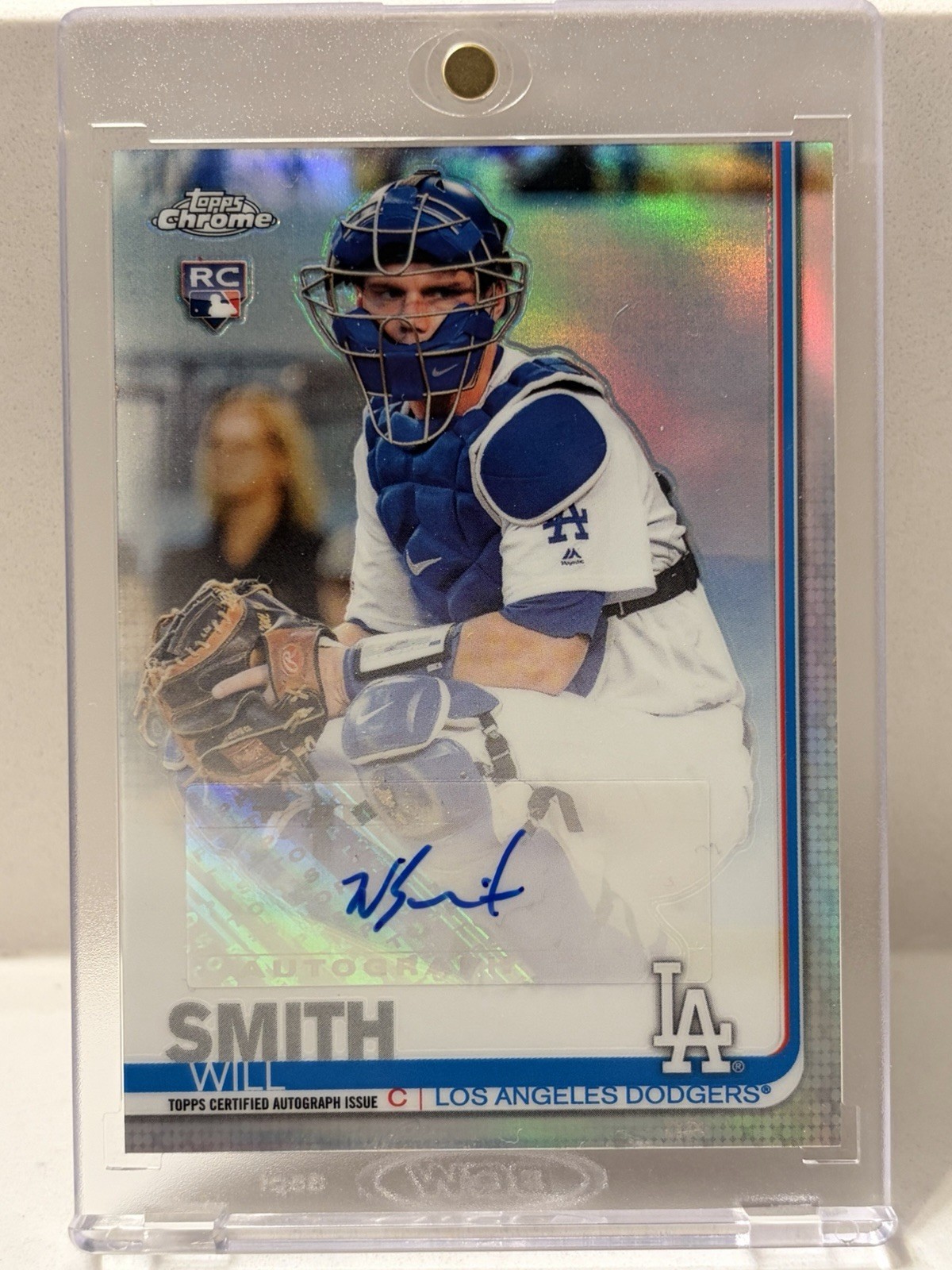 2019 Topps Chrome Update Will Smith Rookie Autograph Refractor Dodgers #CUA-WS
