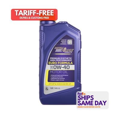 Royal Purple ROY11484, One 0W40 Multi-Grade Sae Oil 1 Quart Performance Parts - Picture 1 of 12