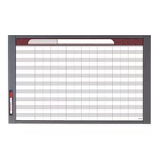 Quartet 72982 Dry Erase Board, Melamine, 23 In, 37 1/2 In, Steel Frame, White,