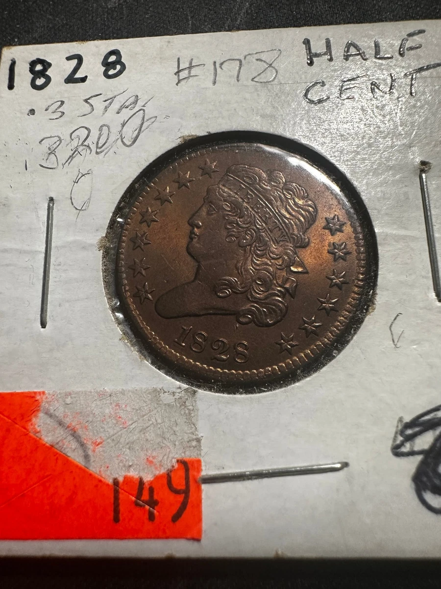 1828 Year Classic Head Half Cents (1809-1836) for sale | eBay