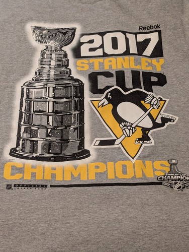 Camiseta gris Reebok 2017 Stanley Cup Champions Pittsburgh Penguins 4XL USADA EN EXCELENTE ESTADO - Imagen 11 de 11