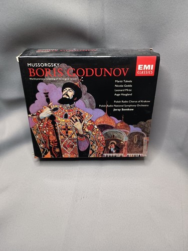 MUSSORGSKY Boris Godunov 3-CD Semkow EMI Martti Talvela/Gedda/Mroz/Kinasz NM - Picture 1 of 4