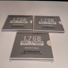 3 X Pioneer MO RW-Disk DEC-17GMO 1,7 GB OVP