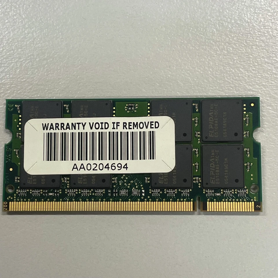 Kingston 1GB DDR2 RAM PC2-4200 533MHz non-ECC Unbuffered SODIMM KVR533D2S4/1G - Image 4 of 4