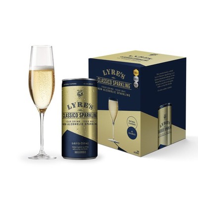 Lyre s Classico 4-Pack, Non Alcoholic Sparkling Wine, Zero Proof Pack of 4 
