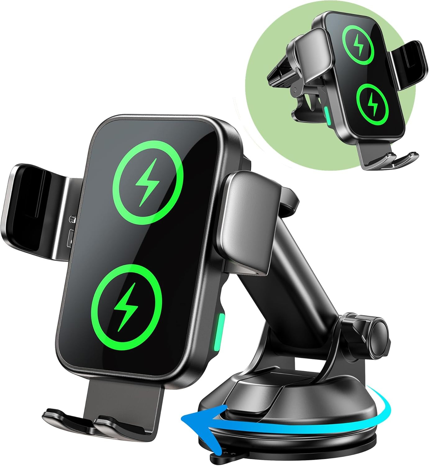 Caricatore Wireless,15W Supporto per Telefono Auto Con Ricarica Wireless,Caricab