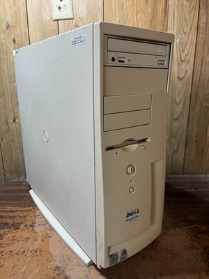Vintage Dell Dimension V400 Retro Gaming Computer Serial Parallel ISA Floppy CD