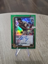 Adam Mazur Topps Chrome update auto Green Refractor /99 RC