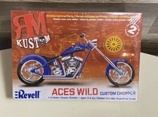 REVELL RM KUSTOM ACES WILD CUSTOM CHOPPER#85-7315 1/12SCALE MODEL KIT NEW SEALED