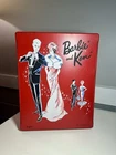 EXCELLENT Vintage 1963 Barbie and Ken Doll Case Trunk Red Mattel Accessory Boxes