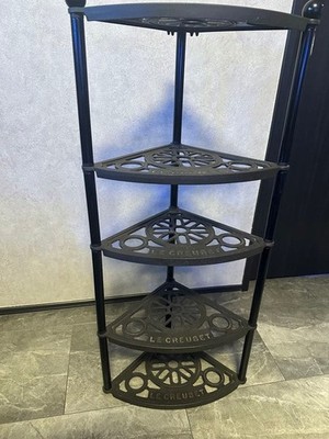 LE CREUSET コーナーラック 4段 ブラック Le Creuset Kitchen Tool Stand, Matte Black, 5-Tier, 00ET-00-00 JPN