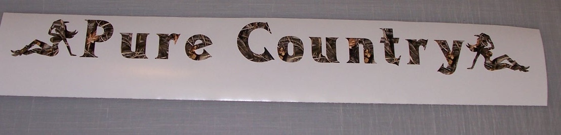 Pure Country CAMO Girl Window windshield Decal Sticker Decals
