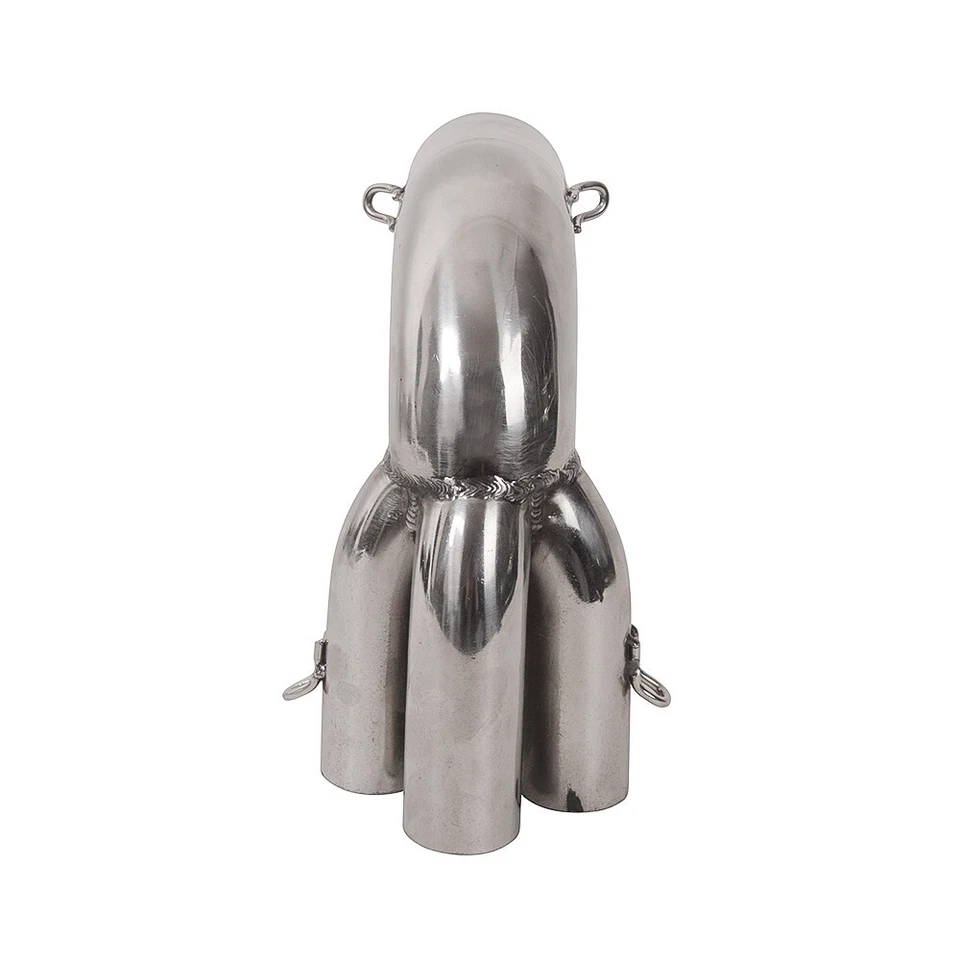 Adaptador de escape de acero inoxidable 90 grados para BMW K100 K75 Cafe Racer Scrambler Foto 4 de 4