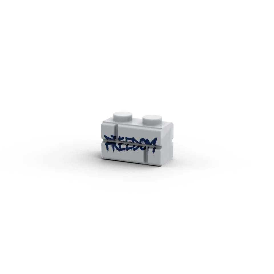 PRIBRI Freedom Graffiti Tag ❤️ Custom printed original LEGO® bricks /G 511