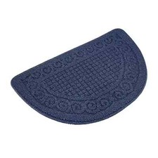 Half Round Non-Slip Kitchen Bedroom Toilet Doormat Floor Rug Mat Small, Blue