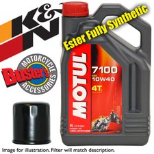Polaris 500 Sportsman 6x6 2001 K&N Filter Motul 7100 10w40 4L Synthetic Oil 2.87 per litre