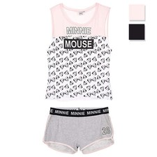 Disney Women's Minnie Mouse Cotton Tank Top  Shorts Short Pyjamas 3228