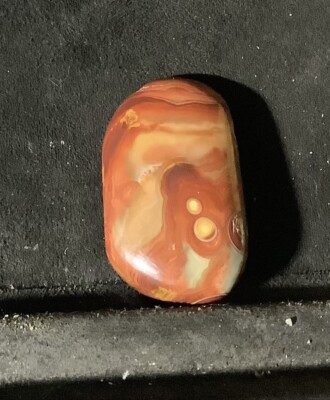 Agate AAA+ Banded 26x44x11mm LightlyPolished One Side, Collectors Grade 257