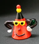 Beautiful Vintage Murano Style Glass Clown Hand Blown Italy In Excellent Cond.