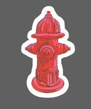 Fire Hydrant Sticker Fire Fighter Waterproof