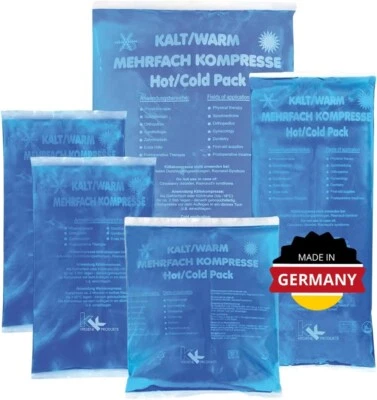KK HYGIENE KK Kalt-Warm Kompressen Set Kühlkissen Kühlkompresse Kühlpack Eispack 5 Stück