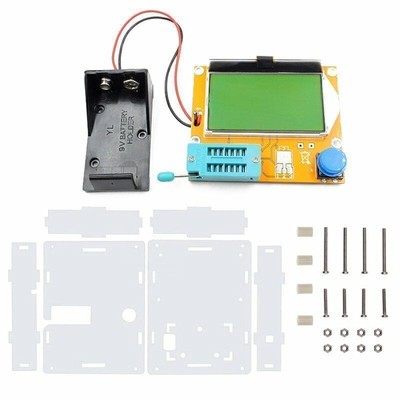 LCR-T4 Mega328 Transistor Tester Diode Triode Kapazitanz ESR Meter + Gehäuse!!