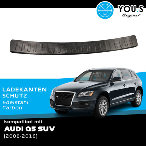 Protección de borde de carga original YOU.S carbono/acero inoxidable para Audi Q5 a partir del año 2008-2016 - Imagen 1 de 6